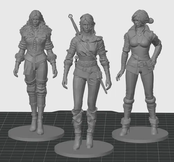 The Witcher 3: Ciri, Yennefer, and Triss