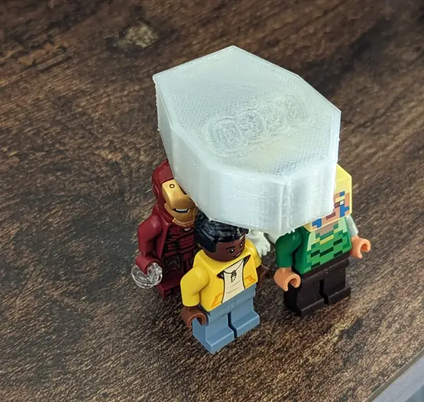 Lego Man Coffin Casket