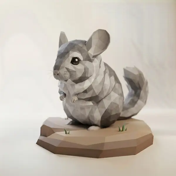 Low Poly Chinchilla