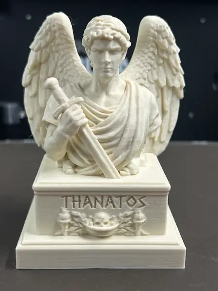 Thanatos Bust – Winged Greek God of Death Statue STL