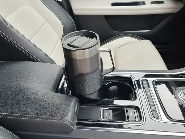 Car Cup Holder Bottle Adapter fits Jaguar XF (X260) Contigo coffee mug.