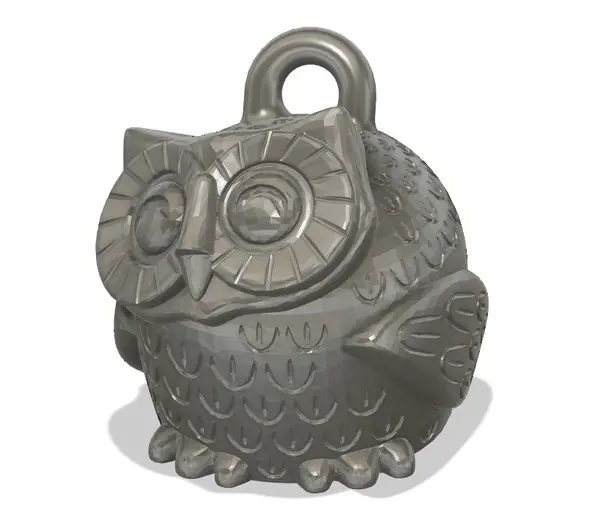 Smiling Owl Keychain