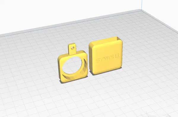 3D-Printed Pet Tag with Apple Air Tag and NFC Sticker Holder