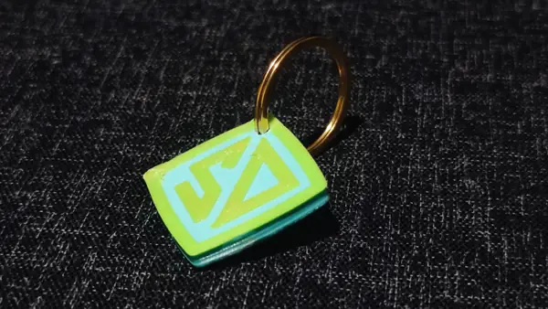 Scooby-doo customisable dog name tag, with NFC contact information