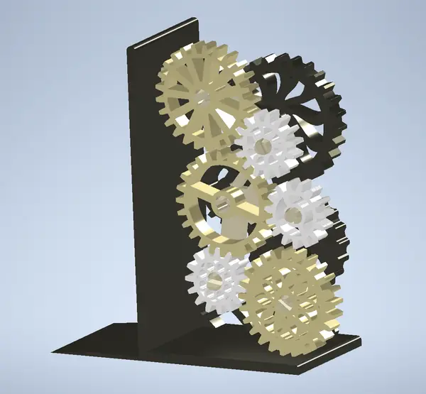 Steampunk bookends - customisable dynamic gearset!