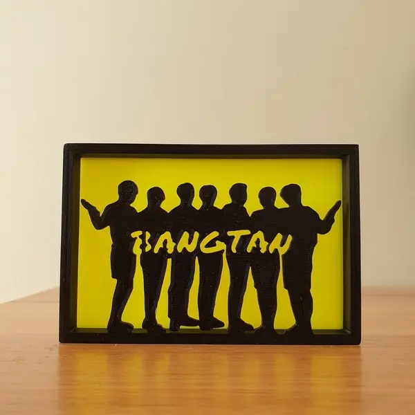 BTS silhouette ornament