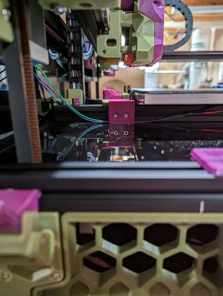 Voron 2.4 Flex Plate Stop with wire channel