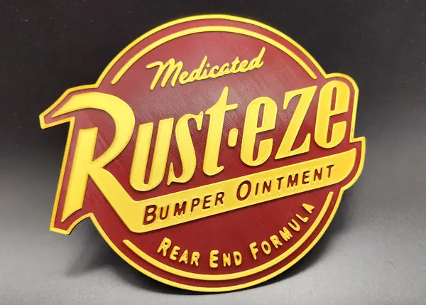 Cars Rust-eze Sign 2 Color