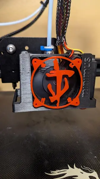 DOOM SLAYER FAN COVER FOR MINIMUS HOTEND SHROUD