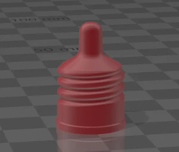 Inverted Vallejo Cap (17 ml) for individual swatches, toppers, caps for paint bottles