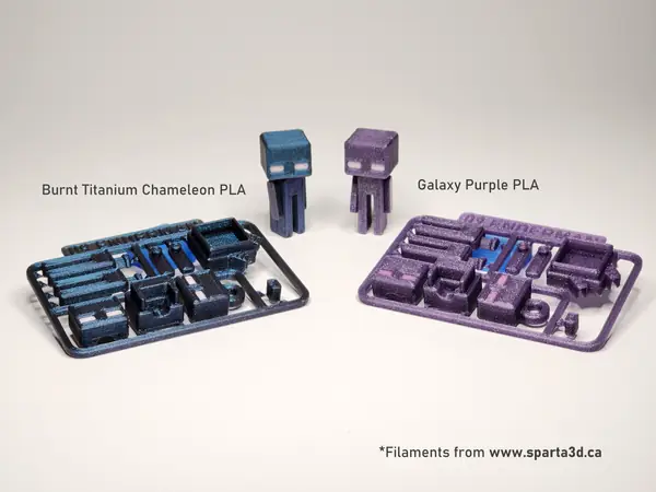 Minecraft-inspired Enderman Mini Figure Kit Card/ Keychain