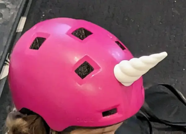 Unicorn horn for Decathlon Oxelo B 100 kids' helmet