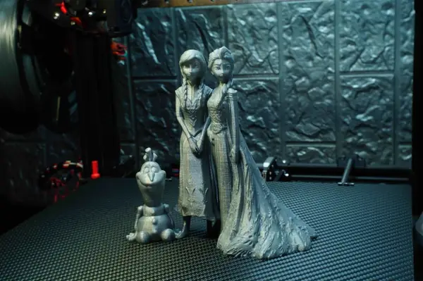 Olaf with Anna and Elsa Support Free Set