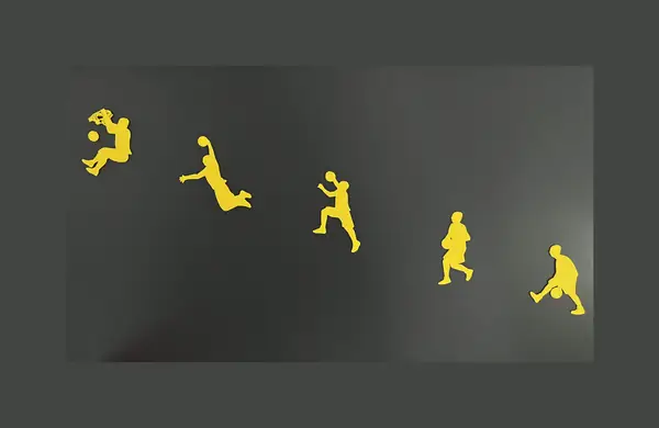 "Basketball Player in Action" Wall Art #1