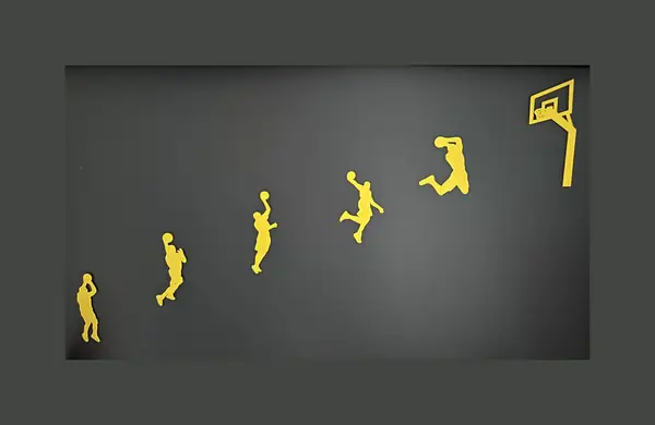 "Basketball Player in Action" Wall Art #2