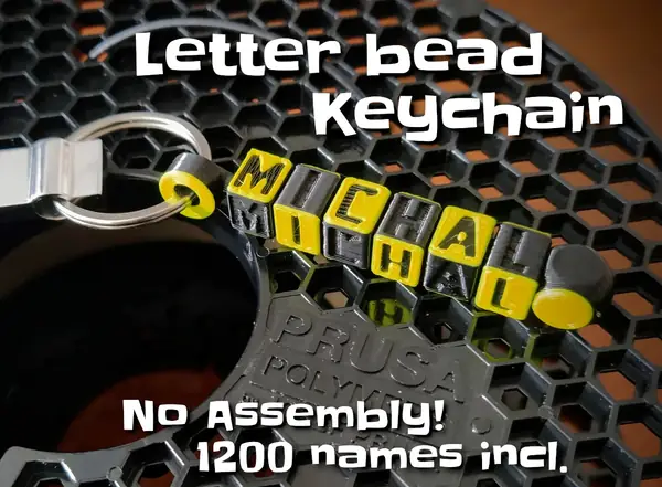 Letter bead keychain (configurable)