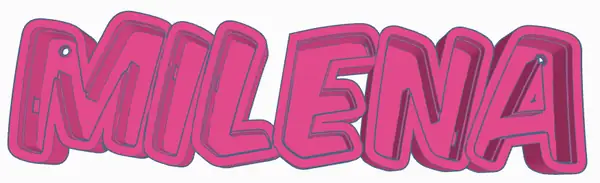 MILENA LED- Namenslampe (Name lamp) kleine Schrift