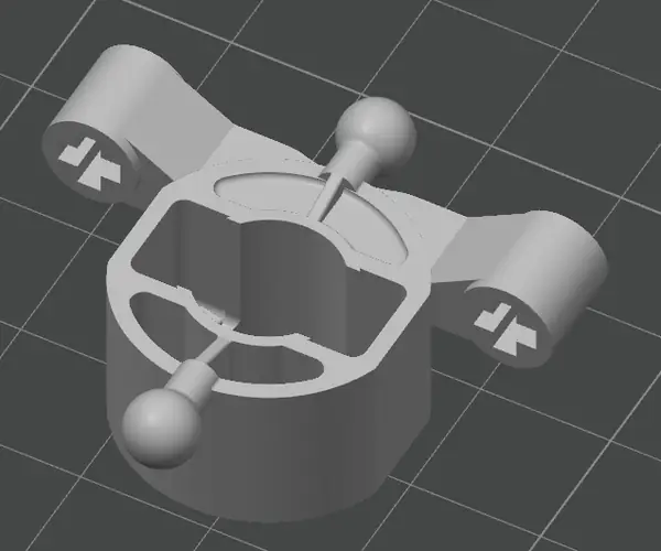 Technic Steering Wheel Hub Holder with 2 Ball Joints and 2 Axle Holes (6583540 | 7169)