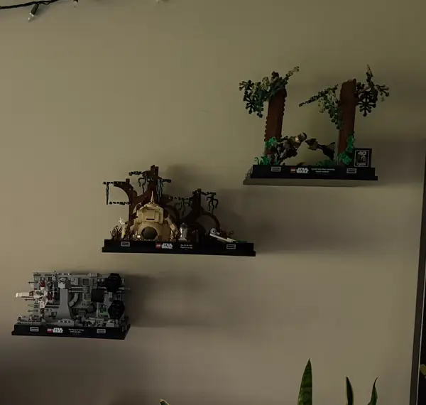 Lego Diorama Wall Shelves