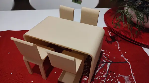Dining Table with Chairs for Barbie