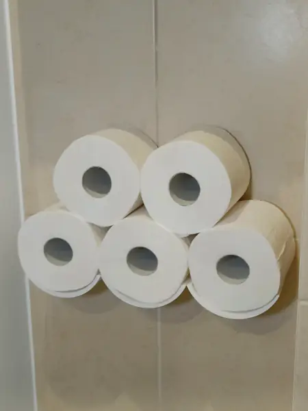Toilet paper shelf