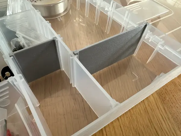 Dividers for Organizer / Fishing Box small (43mm) and large (89mm) Zite