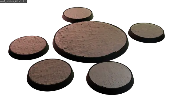 Miniature bases: Roof Slates 02