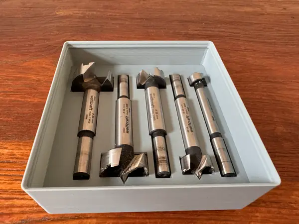 Stackable Gridfinity Forstner Drill Bit Holder