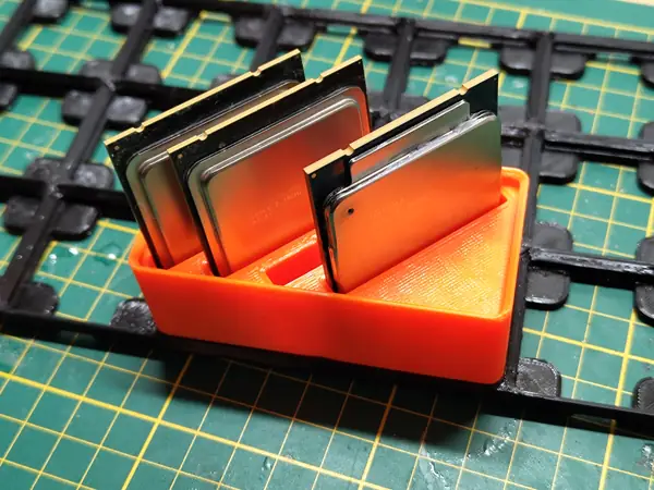 Gridfinity CPU Holder 4x Intel Xeon 3647 / 2011