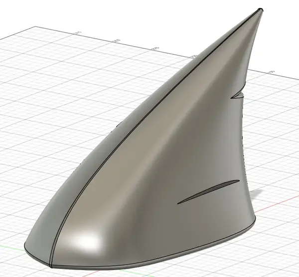 Shark fin antenna