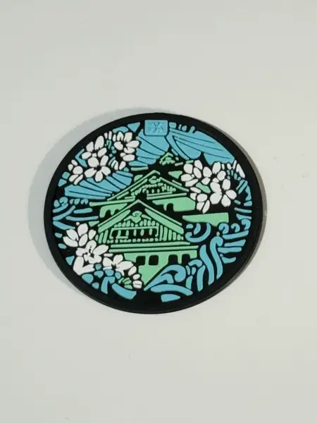 Osaka castle manhole coaster