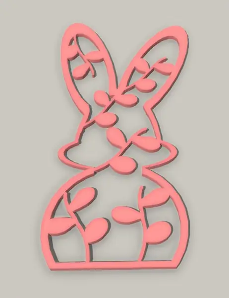 Easter bunny with pussy willow catkins