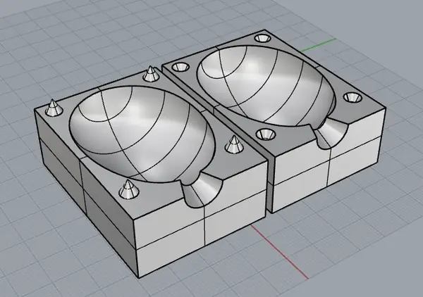 Form for eggs (gypsum)