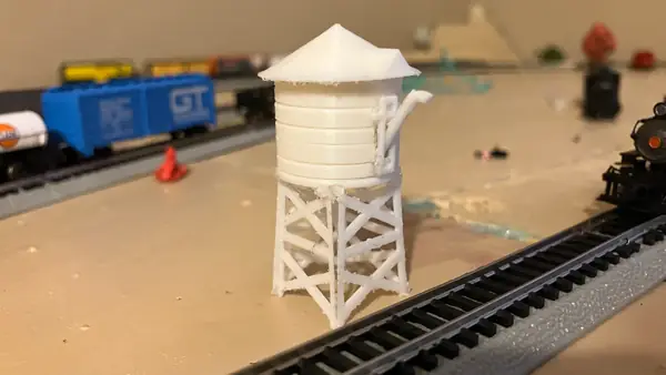 N Scale Water Tower Model