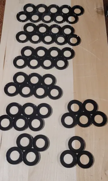 32 mm movement trays - round base - double row - close formation