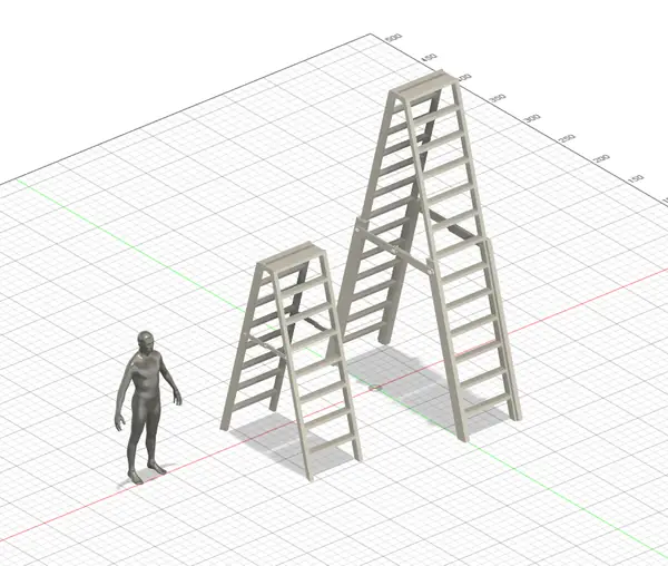 Folding Ladders for WWE / AEW Action Figures