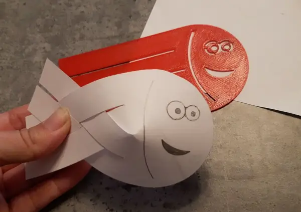 Paper fish stencil / template / Šablona na papírovou rybku
