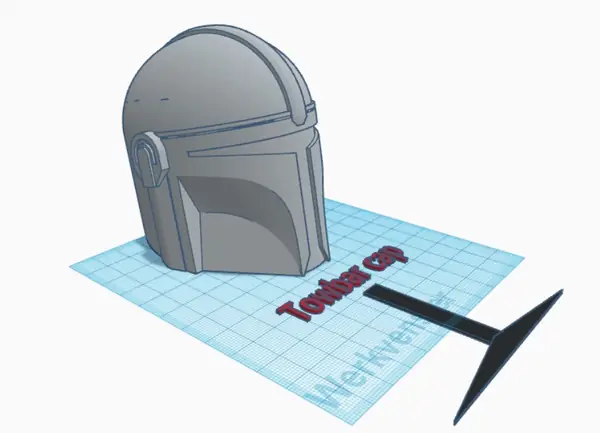 Mandalorian Star wars Towbar cap desinger Ed van der Heijden