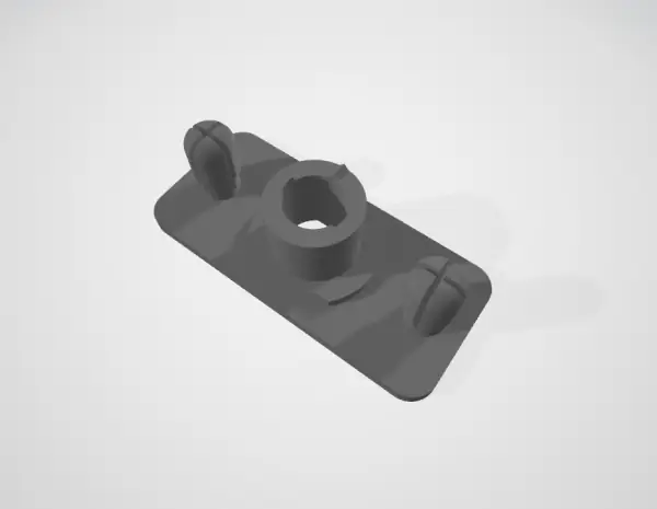 Part of a turn signal repeater (VAZ 2105/2107) with a wing-mounted clip to which the lens is glued
