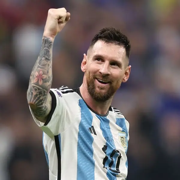 Lionel Messi celebrating lithophane