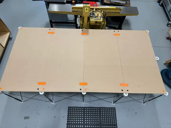 Bora Centipede Top with Hold Down Dogs and Sheet Connectors