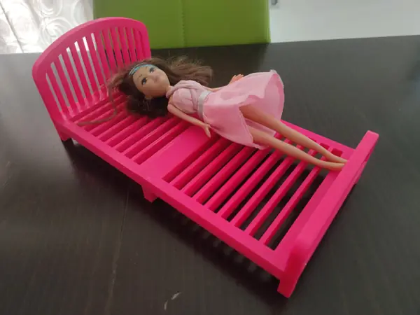 Double size barbie doll bed
