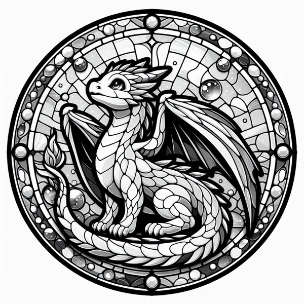 Little dragon (three colours)