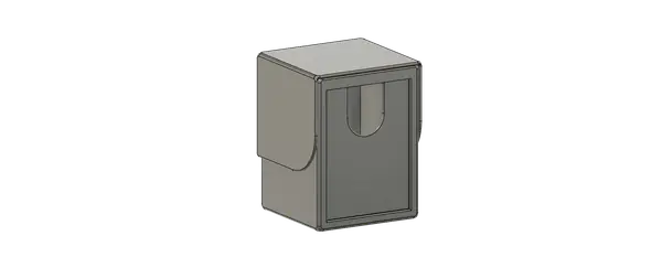 MTG commander deck holder with magnetic slider