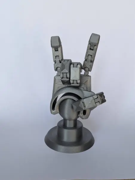 Dummy13 500% posable articulated robot hand print-in-place with stand