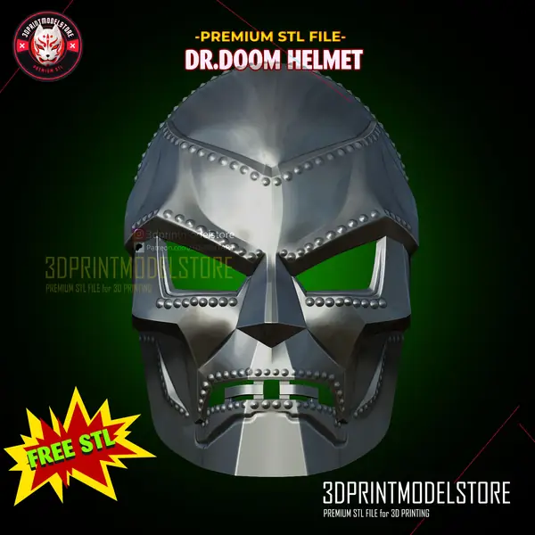 Dr Doom Mask - Marvel Doctor Doom Helmet - Cosplay Props - FREE STL