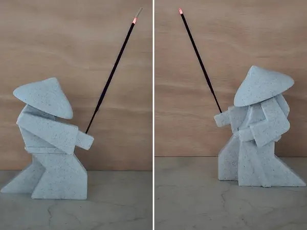 Samurai incense holder