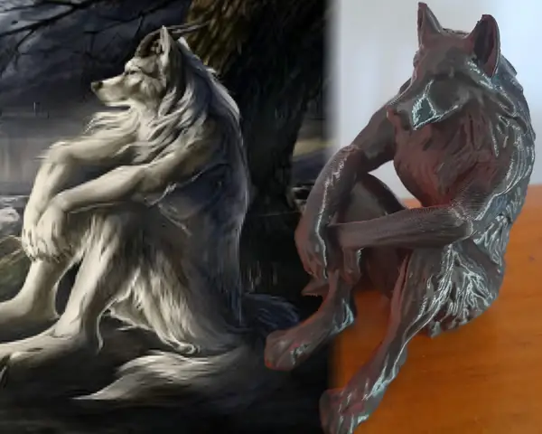 Alpha Werewolf Meme 3D Model