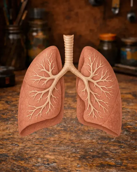 Human Lungs Anatomy Model