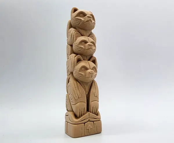 3 Bear Totem Pole